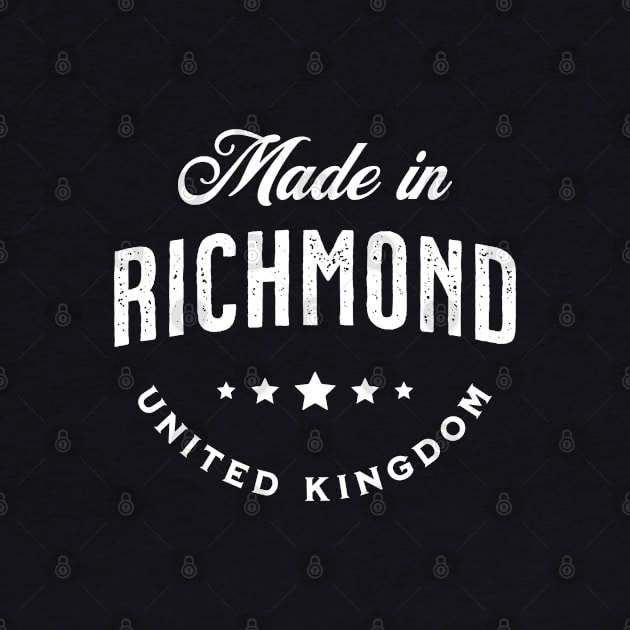 Made In Richmond, UK - Vintage Logo Text Design by VicEllisArt